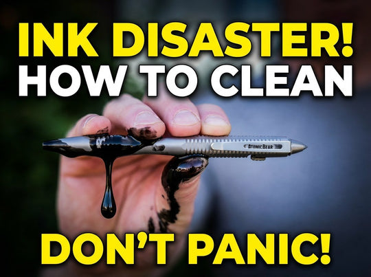 How to Clean Ink Out of Your EDC Pen When a Cartridge Breaks Inside - The Atomic Bear