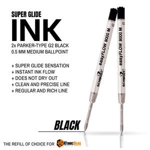 Schmidt 9000 EasyFlow Medium Black - 2 Pack