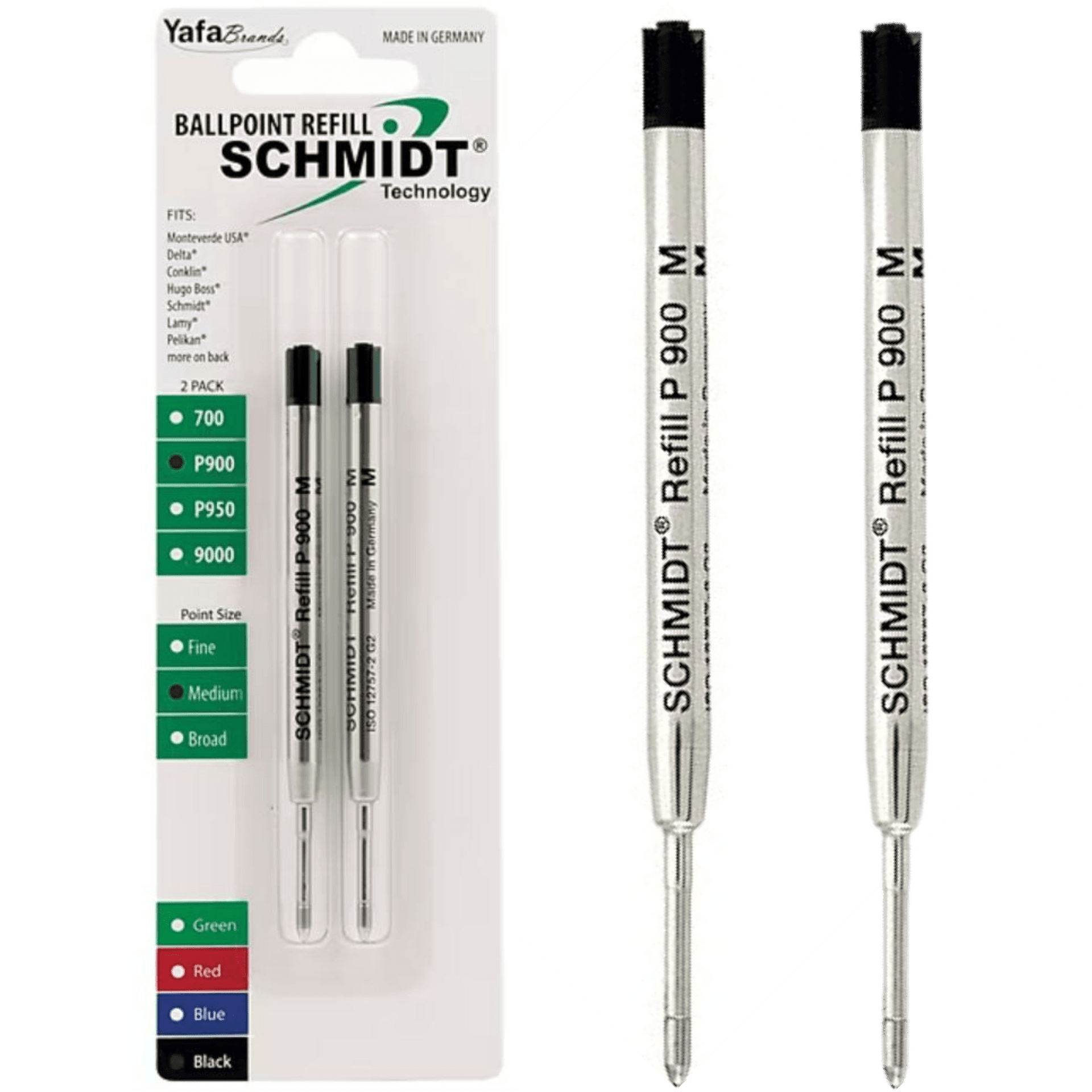 Schmidt P900 Medium Black - 2 Pack